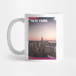 Vintage New York Skyline Poster | Places of the World Mug